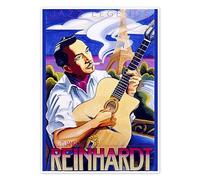 Django Reinhardt Poster di Roger Pearce 30 x 40 cm Quadri Decorazione per pareti