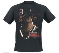 DJANGO UNCHAINED - JAMIE FOXX T-SHIRT (EXTRA LARGE) MAGLIETTA NERA IN COTONE