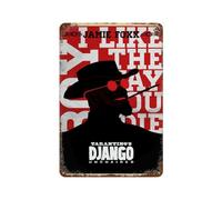 Django Unchained Movie PosterWall Decor Art Metal Tin Poster Modern Bar Decorations30x20cm
