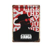 Django Unchained Movie PosterWall Decor Art Metal Tin Poster Modern Bar Decorations40x30cm