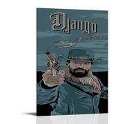 Django UnchainedArt Decorazione artistica pittura impermeabile e resistente alle macchie, per soggiorno, studio, caffetteria, pittura da parete, installazione gratuita, facile da pulire, opzione