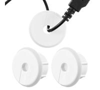 DJAPWPX 3 boccole da parete per cavo Ethernet in plastica attraverso boccole per cavi da 0,7 cm foro da parete per cavo di alimentazione attraverso boccola per cavo di protezione per foro a parete e