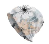 DJC BOUTIQUE Chemo Headwear Beanie Hat - Pre Legato Bandana Sciarpa Chiuso Top Cap Fiore, Pesca Grigio Bianco, Taglia unica