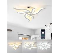 DJChen Plafoniera Led Soffitto 60 CM, Lampadari Led A Soffitto Moderni, 28W, 3000K-6000K, 2200LM, Dimmerabile Comely Lampada Soffitto Per Corridoio Cucina Camera Da Letto Cameretta Bambina-bianco