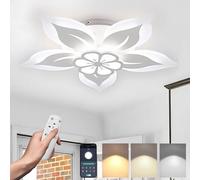 DJChen Plafoniera Led Soffitto 60 Cm, Lampadario Salotto Moderno, 60W 6800LM 3000K-6500K Dimmerabile, Comely Plafoniera Led Soffitto Decorazione Casa Per Soggiorno, Camera Da Letto