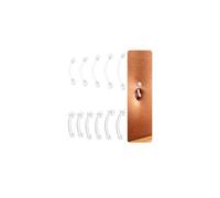 DJCIW Piercing per ombelico in bioflex trasparente, 14 g, in plastica flessibile, per chirurgia, sport, lavoro, scuola, ipoallergenici, invisibili, piercing curvi, gioielli per il corpo per donne e