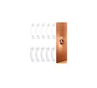 DJCIW Piercing per ombelico in bioflex trasparente, 14 g, in plastica flessibile, per chirurgia, sport, lavoro, scuola, ipoallergenici, invisibili, piercing curvi, gioielli per il corpo per donne e
