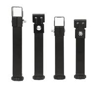 DJCYGG 4 Pezzi Piedini Regolabili per Letto,Piedi per Mobili Regolabili in Altezza in Metallo,Gambe di Supporto Sotto Il Letto,Set di Rinforzo per Travi Centrali e Rete a Doghe (22cm)