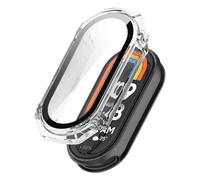 DJDLFA Case Glass per Xiaomi Mi Band 9 Anti Scratch Protective Copertura Protettore Schermo PC Protettore per PC per MI Banda 9 Copertina Copertina Shell Watch Case(Transparent-1)