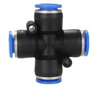 DJDLFA Parti pneumatiche del compressore d'aria degli accessori del tubo del PC Spingere diritto nel giunto pneumatico 1/2 "1/4" 3/8 "1/8" M5 filettatura esterna 4-12mm (PZA, 16mm)