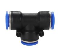 DJDLFA Parti pneumatiche del compressore d'aria degli accessori per tubi del PC Spingere diritto nel giunto pneumatico 1/2 "1/4" 3/8" 1/8" filettatura esterna M5 4-12mm (PE, 10mm)