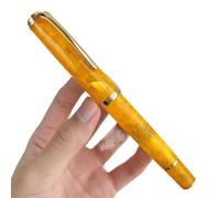 DJDLFA Penna stilografica a pistone, in acrilico, per calligrafia, squisita scuola, ufficio, lavoro, 0,5 mm, pennino EF da 0,5 mm, regalo di cancelleria (03, EF (0,5 mm)