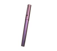 DJDLFA Penna stilografica colorata in lega di titanio liscia NO.6, pennino morbido EF/F, regalo per studenti d'affari, scrittura, con convertitore (H, coltello lungo 0,8-1,2 mm)