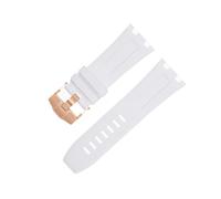 DJDLFA Per Audemars e Piguet Belt 15710/15703,28mm Natura Fluoro Morbido FKM Gomma Bracciale Accessori Cinturino Orologio, 28MM, Agata