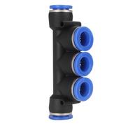 DJDLFA Raccordi per tubi pneumatici per PC Parti del compressore d'aria diritto Push in giunto pneumatico 1/2 "1/4" 3/8 "1/8" M5 filettatura esterna 4-12 mm (PK, 6 mm)