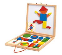 Djeco 65160, Magnetico in Legno Geoform, 42 Pezzi