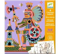 Djeco A&C Colora sorprese Pittura Animali Guerrieri