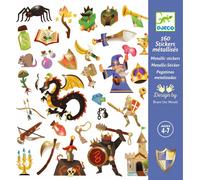 Djeco adesivi metallizzati - regno