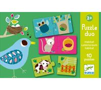 DJECO Casette degli animali puzzle 12x2 pezzi