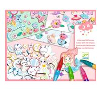 Djeco Crea con Forme Ragazze (38996) Multicolore (1)