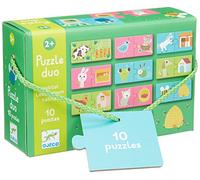 Djeco- Puzzle Duo Habitat, Multicolore, DJ08164