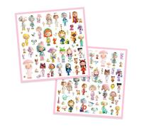 Djeco DJ09286 Adesivi Il Piccolo Mondo di Tinyly