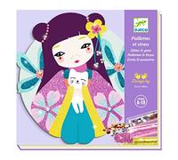 Djeco DJ09523 Onnanoko Glitter & Gem Board Craft Set