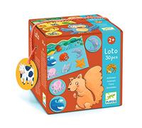 DJECO Giochi da Tavolo Educativi Loto Animali, Multicolore, DJ08120