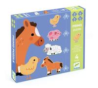 Djeco Gioco educativo Puzzle Fattoria FSC Mix 3-6 pezzi