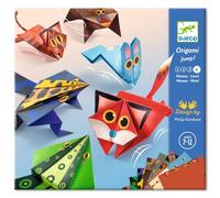 DJECO ORIGAMI ANIMALI SALTATORI - GIOCO PER BAMBINI MULTICOLORE GRADO DI DIFFICOLTA' 4 CON GUIDA PASSO A PASSO ETA' 7-12