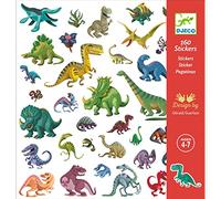 DJECO - Palloncini adesivi dinosauri, multicolore (FBA_DJ08843)