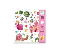 Djeco – Palloncini adesivi Principessa Marguerite – Cartone animato, Multicolore, Small (100)