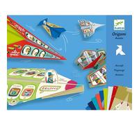 Djeco Planes Origami Paper Craft Kit - Level 3 Modellino Aereo in Carta, Multicolore, DJE-079