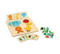 DJECO- Primera Edad Prima età GeoBasic (36210), Multicolore, S, DJ06210