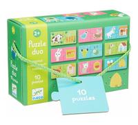 djeco puzzle casa degli animali 12x2 pezzi 1 St