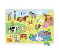 Djeco Puzzle in legno - Giocattolo educativo - Puzzle Campo per bambini