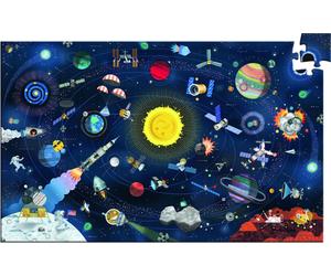 Djeco Puzzle - Lo Spazio Cosmico + Libro - 200 Pezzi - 1 pz.