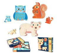 djeco Puzzle Nella Foresta 3in1 (9,12,16 pezzi) 1 St