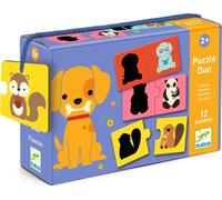 Djeco puzzle Ombre degli animali 12×2 pezzi