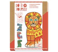 Djeco puzzle sagomati da colorare Animali 4×12 pezzi