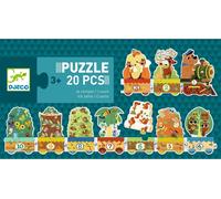 Djeco puzzle treno con animali e numeri 20 pezzi