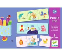 Djeco Puzzle Trio la mia giornata 8×3 pezzi