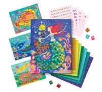 DJECO- Caja mosaicos El de Las sirenas Mermaid Scatola di mosaici Il Canto delle Sirene (39423), Multicolore, 1