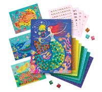 DJECO Scatola di mosaici Il Canto delle Sirene (39423), Multicolore (1)