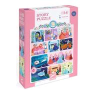 DJECO STORY PUZZLE CENERENTOLA GIOCO PER BAMBINI ETA' 4+ PEZZI 54 COLORE MISTO