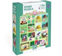 DJECO STORY PUZZLE I TRE PORCELLINI GIOCO PER BAMBINI ETA' 3+ PEZZI 35 COLORE MISTO