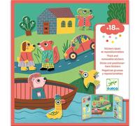 DJECO Thick Removable Stickers Animals adesivi 12m+ 1 pz