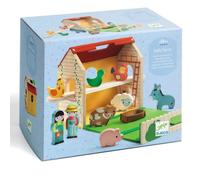 DJECO Wooden Farm set di giocattoli in legno 18m+ 11 pz