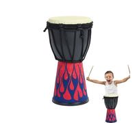 Djeembe Drum - Mogano intagliato a mano Djeembe, tamburo bongo intagliato arabo, | Tamburo vintage di capra professionale di capra, a mano leggera intagliata per bambini professionisti bongo per