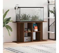 DJEKA Mobile Acquario Supporto per Acquario Mobile per Acquari in Legno Multistrato Rovere Marrone 100x40x60 cm